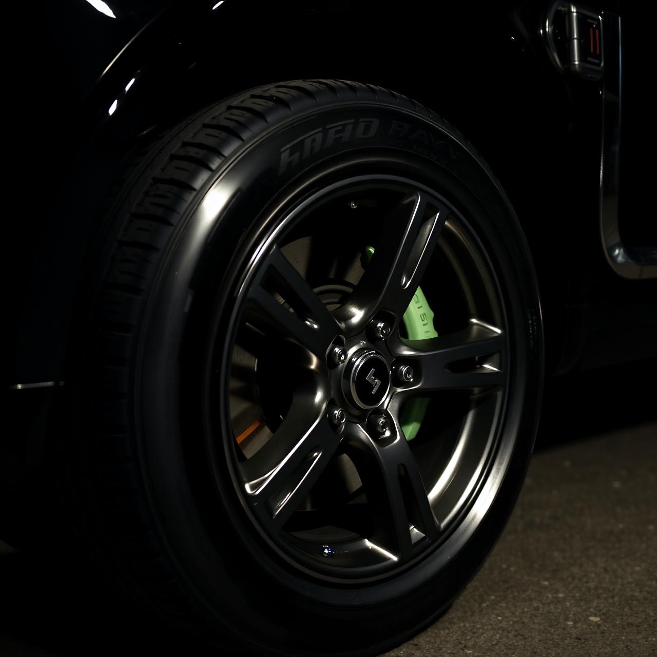 Detailed wheel and tire